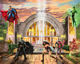 Hall of Justice Wall Art by Thomas Kinkade Studios Canvas Gallery Wrap 8" x 10" Unframed