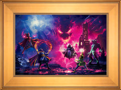 Doctor Strange vs. The Dark Despot Wall Art by Thomas Kinkade Studios Standard Number Canvas 12" x 18" Gallery Gold