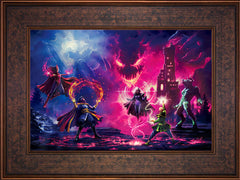 Doctor Strange vs. The Dark Despot Wall Art by Thomas Kinkade Studios Standard Number Canvas 12" x 18" Gallery Bronze