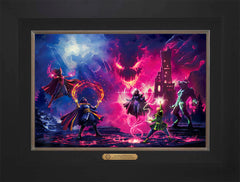 Doctor Strange vs. The Dark Despot Wall Art by Thomas Kinkade Studios Estate Edition Canvas 12" x 18" Modern Black