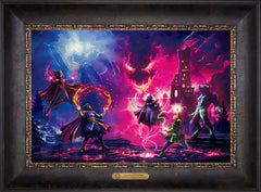 Doctor Strange vs. The Dark Despot Wall Art by Thomas Kinkade Studios Estate Edition Canvas 12" x 18" Cabernet