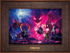 Doctor Strange vs. The Dark Despot Wall Art by Thomas Kinkade Studios Estate Edition Canvas 12" x 18" Gallery Bronze
