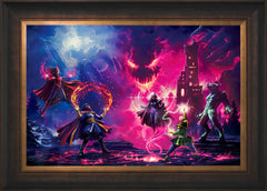 Doctor Strange vs. The Dark Despot Wall Art by Thomas Kinkade Studios Standard Number Canvas 18" x 27" Estate Bronze
