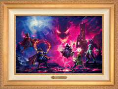 Doctor Strange vs. The Dark Despot Wall Art by Thomas Kinkade Studios Estate Edition Canvas 18" x 27" Antique Gold