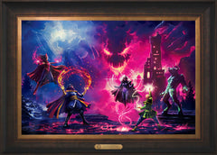 Doctor Strange vs. The Dark Despot Wall Art by Thomas Kinkade Studios Estate Edition Canvas 18" x 27" Estate Bronze