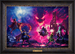 Doctor Strange vs. The Dark Despot Wall Art by Thomas Kinkade Studios Estate Edition Canvas 18" x 27" Cabernet