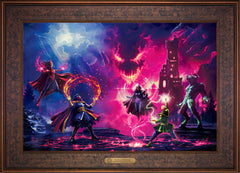 Doctor Strange vs. The Dark Despot Wall Art by Thomas Kinkade Studios Estate Edition Canvas 18" x 27" Gallery Bronze