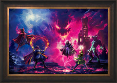 Doctor Strange vs. The Dark Despot Wall Art by Thomas Kinkade Studios Standard Number Canvas 24" x 36" Estate Bronze