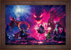 Doctor Strange vs. The Dark Despot Wall Art by Thomas Kinkade Studios Standard Number Canvas 24" x 36" Gallery Bronze