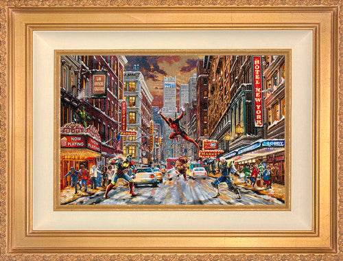 Deadpool - Snow Day Wall Art by Thomas Kinkade Studios Standard Number Canvas 12