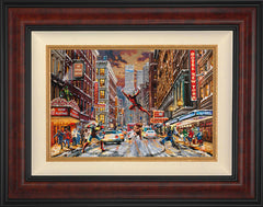 Deadpool - Snow Day Wall Art by Thomas Kinkade Studios Standard Number Canvas 12" x 18" Gallery Burl