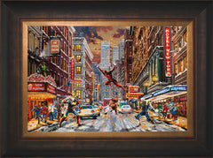 Deadpool - Snow Day Wall Art by Thomas Kinkade Studios Standard Number Canvas 12" x 18" Estate Bronze