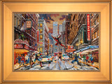 Deadpool - Snow Day Wall Art by Thomas Kinkade Studios Standard Number Canvas 12" x 18" Gallery Gold