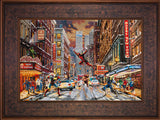 Deadpool - Snow Day Wall Art by Thomas Kinkade Studios Standard Number Canvas 12" x 18" Gallery Bronze