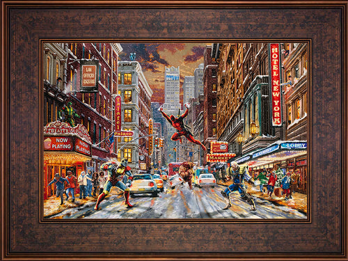 Deadpool - Snow Day Wall Art by Thomas Kinkade Studios Standard Number Canvas 12