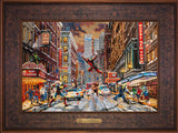 Deadpool - Snow Day Wall Art by Thomas Kinkade Studios Estate Edition Canvas 12" x 18" Gallery Bronze