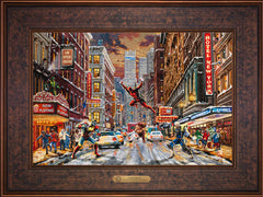 Deadpool - Snow Day Wall Art by Thomas Kinkade Studios Estate Edition Canvas 12" x 18" Gallery Bronze