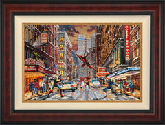 Deadpool - Snow Day Wall Art by Thomas Kinkade Studios Standard Number Canvas 18" x 27" Gallery Burl