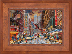 Deadpool - Snow Day Wall Art by Thomas Kinkade Studios Standard Number Canvas 18" x 27" Rustic Andalucian