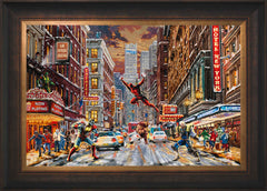 Deadpool - Snow Day Wall Art by Thomas Kinkade Studios Standard Number Canvas 18" x 27" Estate Bronze