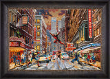 Deadpool - Snow Day Wall Art by Thomas Kinkade Studios Standard Number Canvas 18" x 27" Cabernet