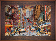 Deadpool - Snow Day Wall Art by Thomas Kinkade Studios Standard Number Canvas 18" x 27" Gallery Bronze
