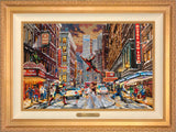 Deadpool - Snow Day Wall Art by Thomas Kinkade Studios Estate Edition Canvas 18" x 27" Antique Gold