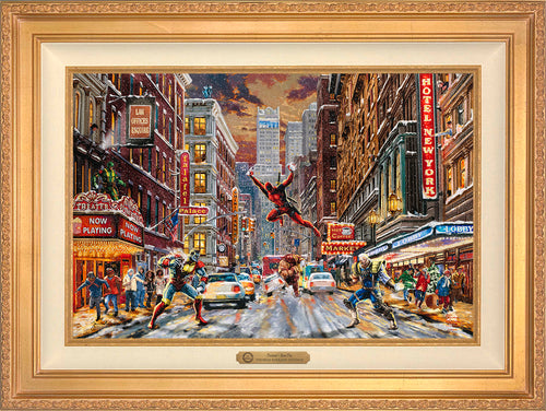 Deadpool - Snow Day Wall Art by Thomas Kinkade Studios Estate Edition Canvas 18