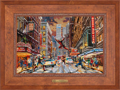 Deadpool - Snow Day Wall Art by Thomas Kinkade Studios Estate Edition Canvas 18" x 27" Rustic Andalucian
