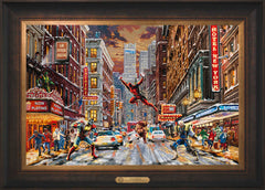 Deadpool - Snow Day Wall Art by Thomas Kinkade Studios Estate Edition Canvas 18" x 27" Estate Bronze