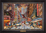 Deadpool - Snow Day Wall Art by Thomas Kinkade Studios Estate Edition Canvas 18" x 27" Cabernet