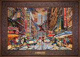 Deadpool - Snow Day Wall Art by Thomas Kinkade Studios Estate Edition Canvas 18" x 27" Gallery Bronze