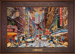 Deadpool - Snow Day Wall Art by Thomas Kinkade Studios Estate Edition Canvas 18" x 27" Gallery Bronze