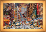 Deadpool - Snow Day Wall Art by Thomas Kinkade Studios Standard Number Canvas 24" x 36" Gallery Gold