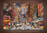 Deadpool - Snow Day Wall Art by Thomas Kinkade Studios Standard Number Canvas 24" x 36" Gallery Bronze