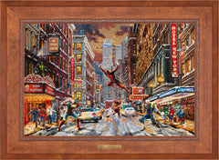 Deadpool - Snow Day Wall Art by Thomas Kinkade Studios Estate Edition Canvas 24" x 36" Rustic Andalucian