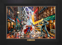 Thor Wall Art by Thomas Kinkade Studios Estate Edition Canvas 18" x 27" Modern Black