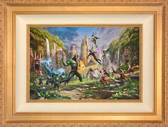 Battle for Wakanda Wall Art by Thomas Kinkade Studios Standard Number Canvas 12" x 18" Antique Gold