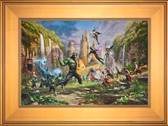 Battle for Wakanda Wall Art by Thomas Kinkade Studios Standard Number Canvas 12" x 18" Gallery Gold