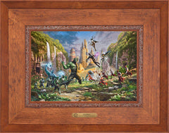 Battle for Wakanda Wall Art by Thomas Kinkade Studios Estate Edition Canvas 12" x 18" Rustic Andalucian