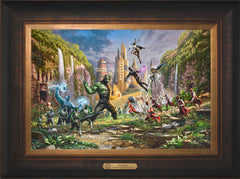 Battle for Wakanda Wall Art by Thomas Kinkade Studios Estate Edition Canvas 12" x 18" Estate Bronze