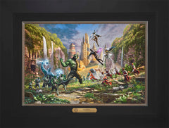 Battle for Wakanda Wall Art by Thomas Kinkade Studios Estate Edition Canvas 12" x 18" Modern Black
