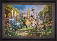 Battle for Wakanda Wall Art by Thomas Kinkade Studios Standard Number Canvas 18" x 27" Cabernet