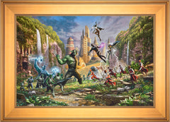 Battle for Wakanda Wall Art by Thomas Kinkade Studios Standard Number Canvas 18" x 27" Gallery Gold