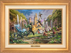 Battle for Wakanda Wall Art by Thomas Kinkade Studios Estate Edition Canvas 18" x 27" Antique Gold