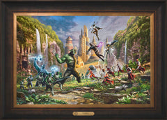 Battle for Wakanda Wall Art by Thomas Kinkade Studios Estate Edition Canvas 18" x 27" Estate Bronze