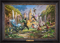 Battle for Wakanda Wall Art by Thomas Kinkade Studios Estate Edition Canvas 18" x 27" Cabernet