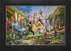 Battle for Wakanda Wall Art by Thomas Kinkade Studios Standard Number Canvas 24" x 36" Modern Black