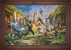 Battle for Wakanda Wall Art by Thomas Kinkade Studios Standard Number Canvas 24" x 36" Gallery Bronze