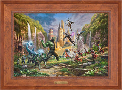 Battle for Wakanda Wall Art by Thomas Kinkade Studios Estate Edition Canvas 24" x 36" Rustic Andalucian